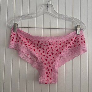 NWT Victoria's Secret Hearts & Dogs PINK Cheeky